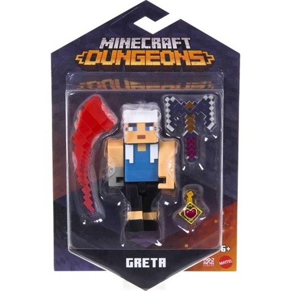 Mattel - Minecraft Dungeons Articulated Action Figure - Greta (3.25 Inch) - Picture 1 of 2